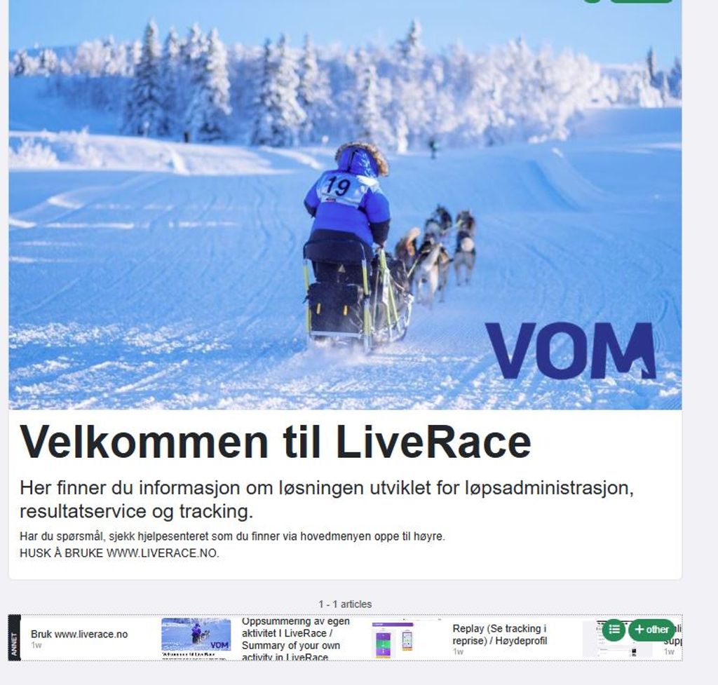 Følg MUSH Synnfjell 2026 på LiveRace