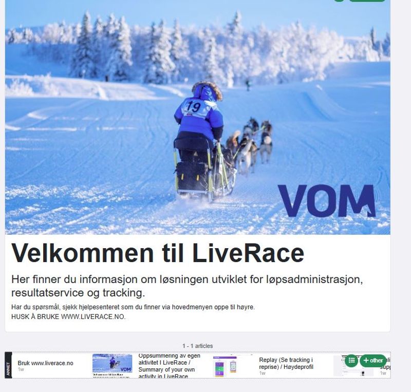 Følg MUSH Synnfjell 2026 på LiveRace